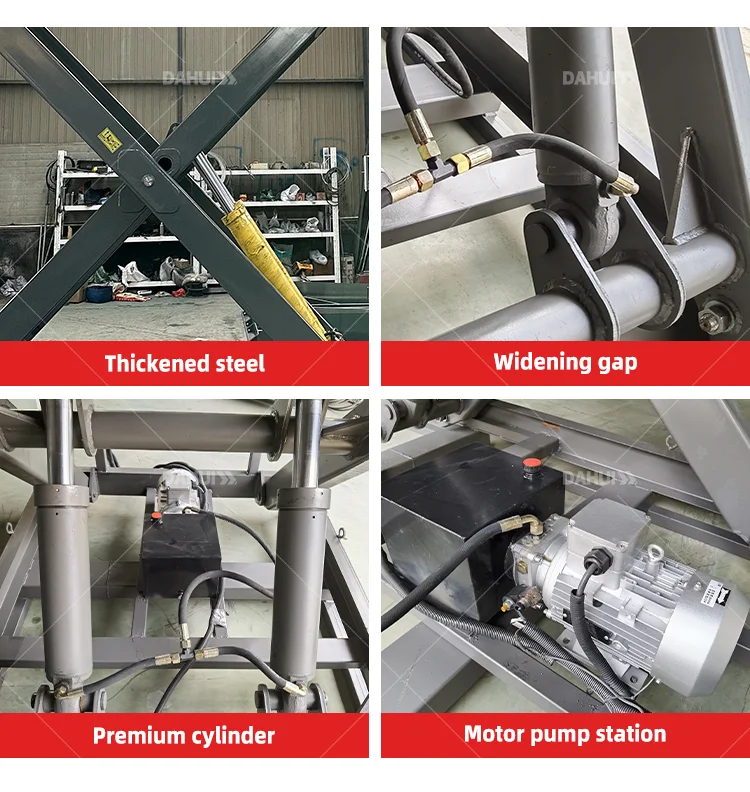 Custom Size X-Shaped 1 Ton-10 Ton Fixed Electric Hydraulic Fixed Scissors Lift Table for Hotels Material Handling