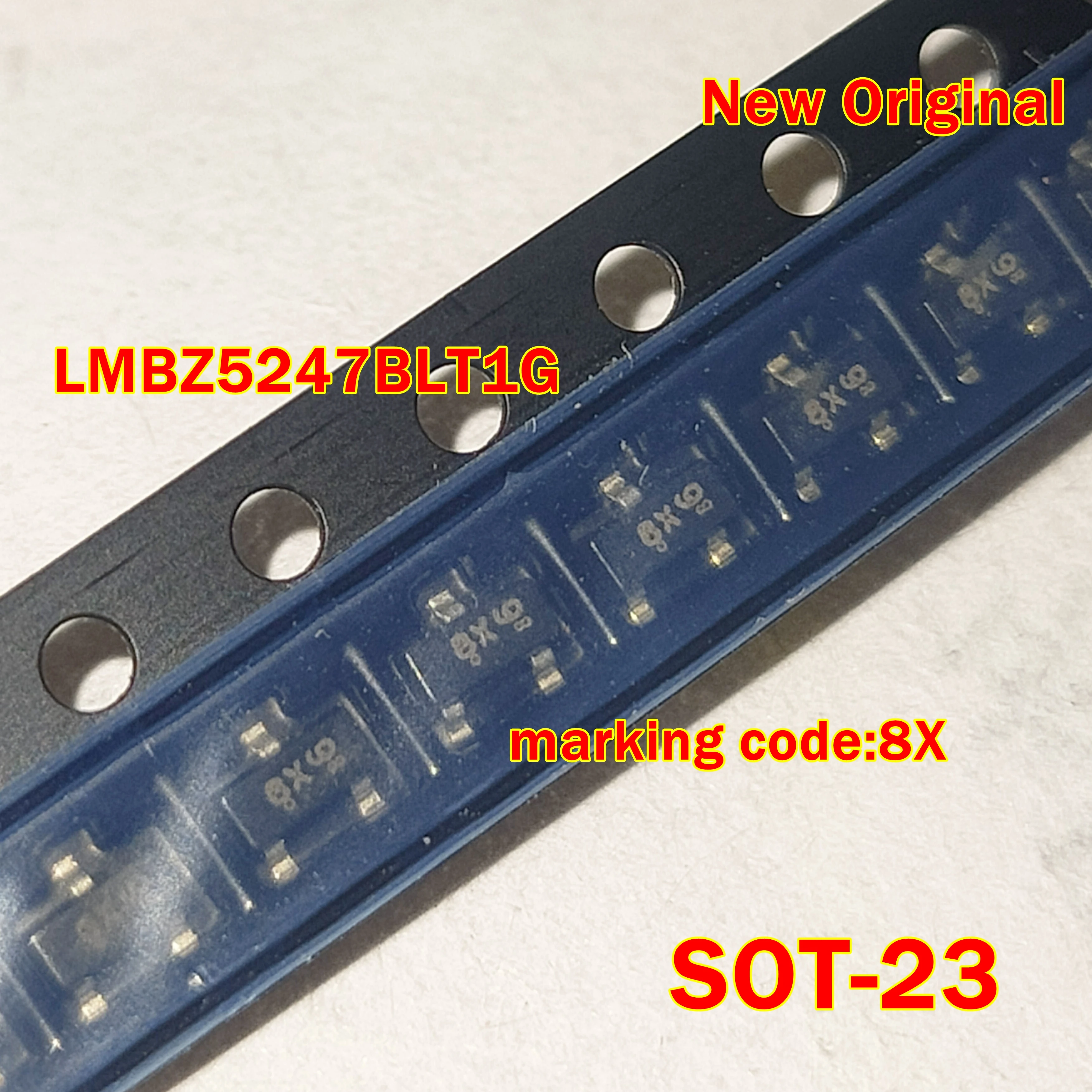 

10pcs to 1000pcs LMBZ5247BLT1G LMBZ5247BLT1 New Original SOT-23 marking code:8X Zener Voltage Regulator