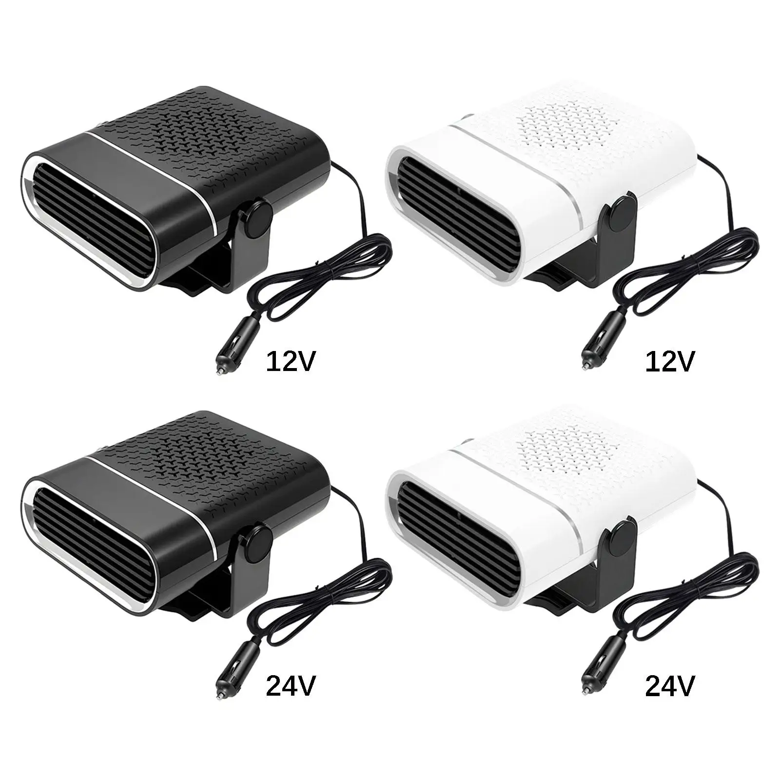 ABS Dashboard Car Heater 360 Degree Rotating Fan Fast Heating Defroster Demister Air Conditioning for Cars