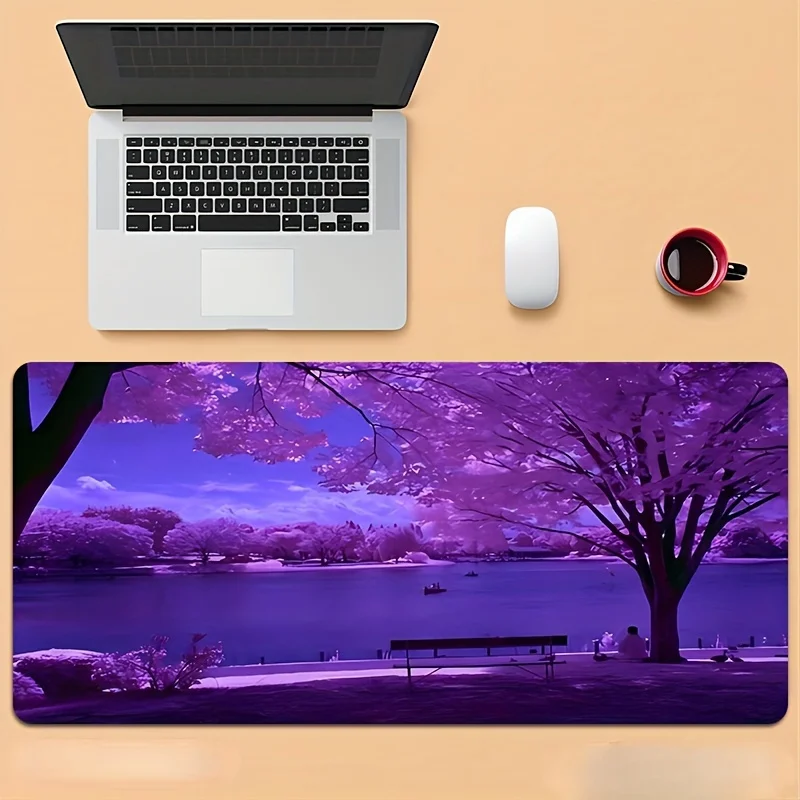 

Large Office Mouse Pad precision cloth glide non slip rubber base for work study computer desk setup durable pad for keyboard an