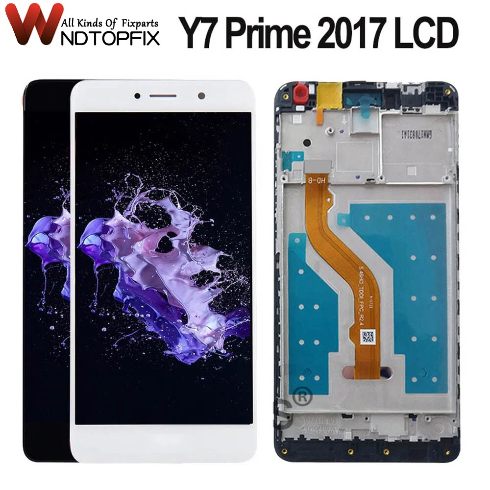 

For Huawei Y7 2017 LCD Display Touch Screen Y7 Prime 2017 Display With Frame TRT-L21 LX1 LX2 LX3 Replacement Enjoy 7 Plus LCD