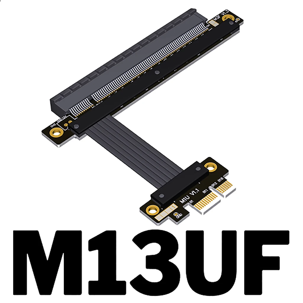 M13 /K13 Series PCI-E 4.0x16 sampai x1 kabel ekstensi GPU, kecepatan penuh PCI Express 4.0x1 Gen4 untuk RTX3090 RX6800xt kartu grafis
