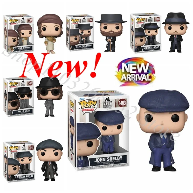 FUNKO POP Peaky Blinders Ada thorne 1397 Alfie Solomons 1398 1400 polly gray 1401 1402 Thomas Shelby John 1403 Action Figure Toy