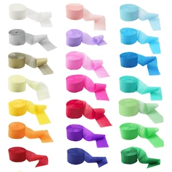 25m Crepe Paper Rolls DIY Colorful Tassels Streamers Party Hanging Backdrop Decoration Wedding Baby Shower Birthday Supplies