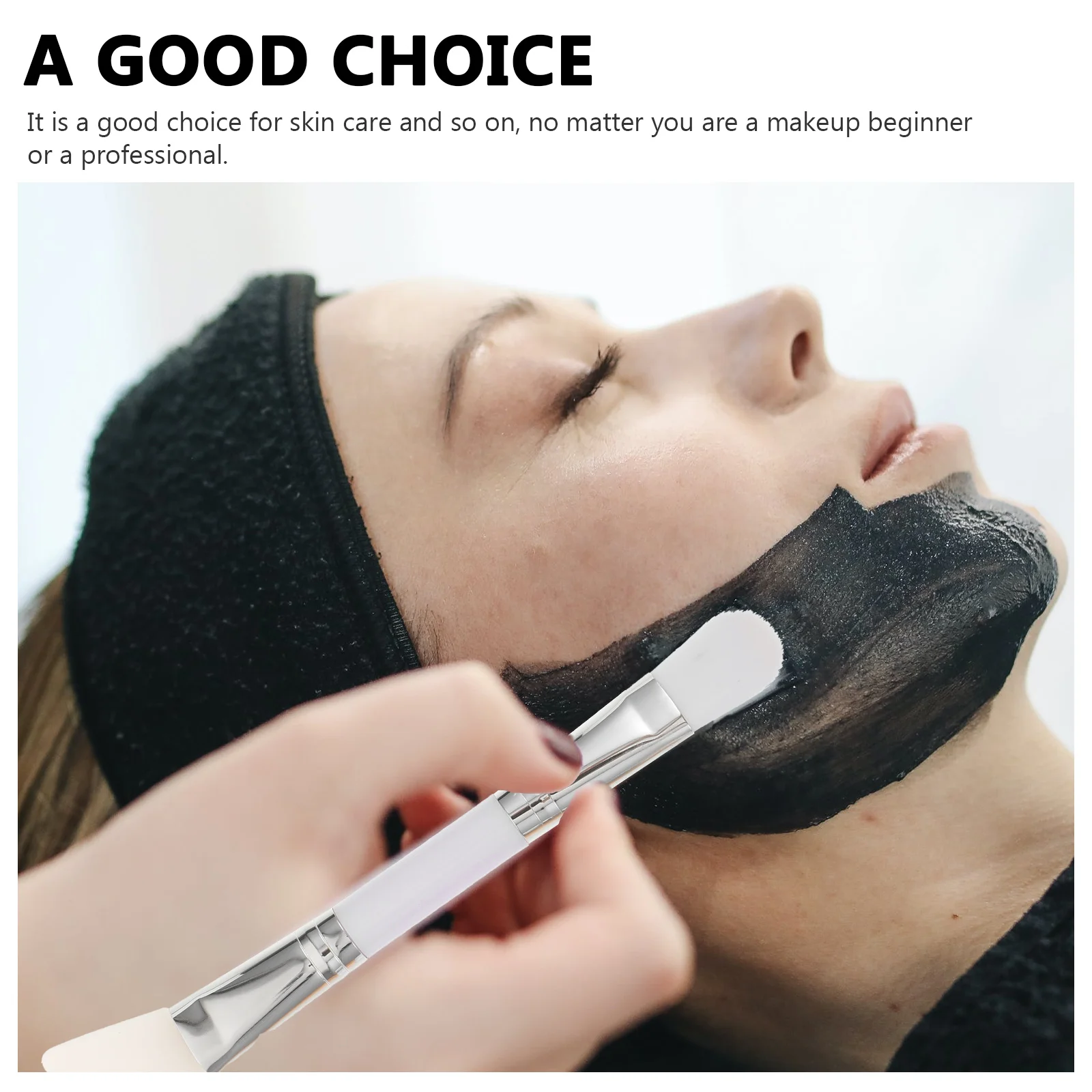 3 uds. De cepillos de silicona para máscara de doble punta, aplicadores de barro, herramientas faciales, seguro, duradero, cuidado de la piel, regalo profesional amigable