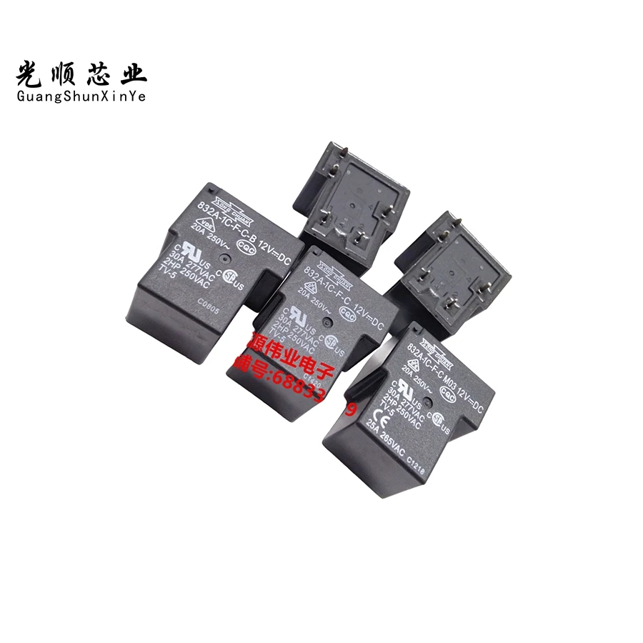 832A-1C-F-C 12VDC  12V  30A 5Pin  TV-5