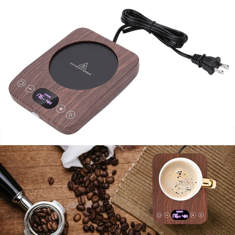 Mug Warmer Electric Cup Warmer For Desk With 9 Temperature Settings Auto Shut Off Beverage Warmer Heating Plate 110V-220V