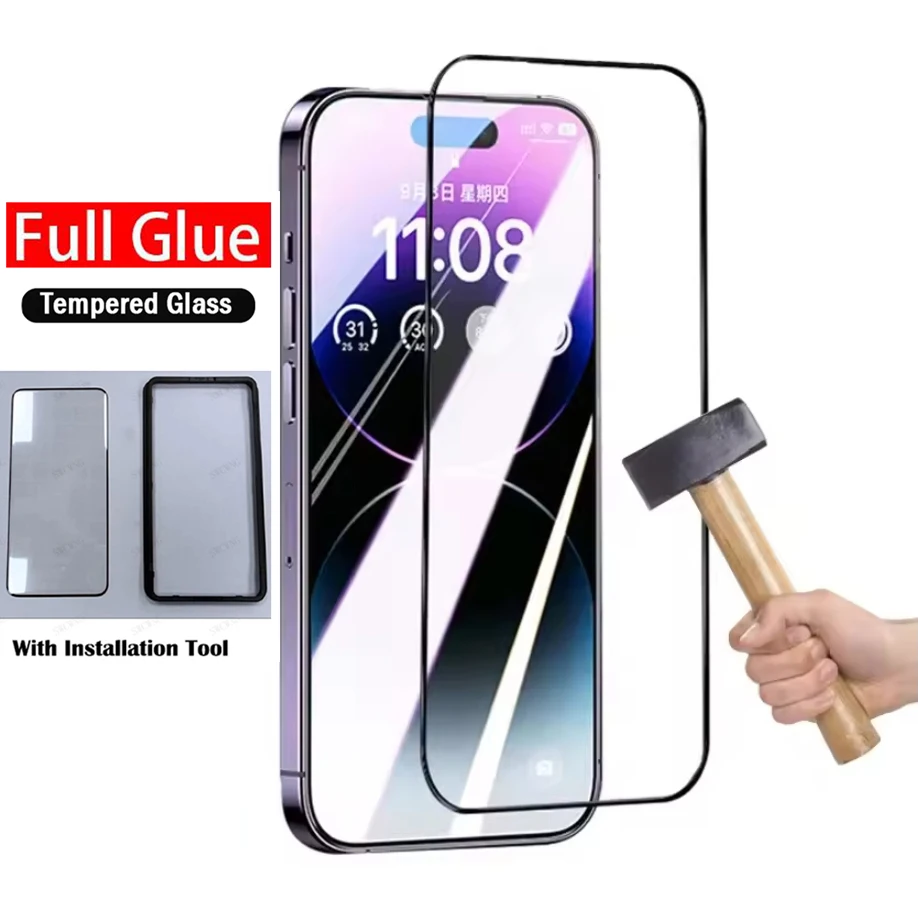 ل Honor Magic V 5 VS 2 3 Magic 7 6 Pro غراء كامل من الزجاج المقسى Honor 200 400 Pro 60 70 90 واقي للشاشة مع مجموعة installa