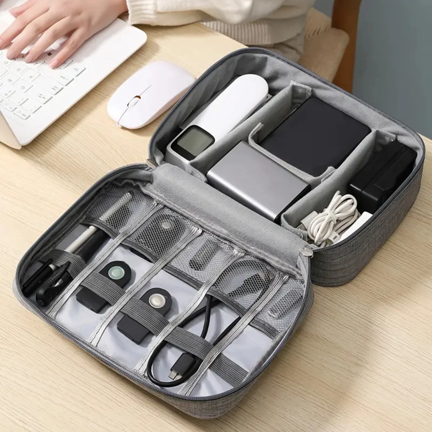 Travel Storage Bag, Data Cable Charger Storage Bag, Portable Waterproof Storage Bag