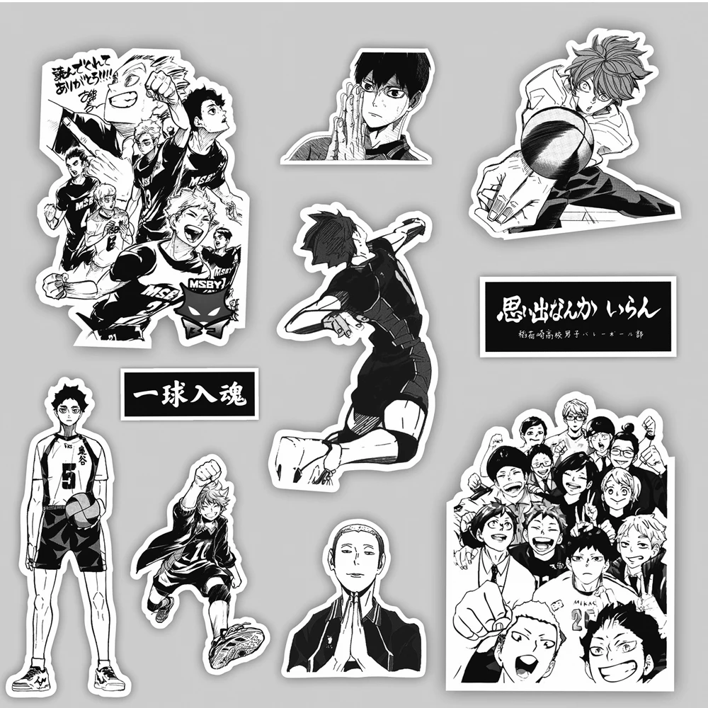 10/30/68pcs Diverse Haikyuu!! Graffiti Waterproof Sticker Luggage Guitar Diy Laptop Graffiti Waterproof Sticker Children\'s Toys