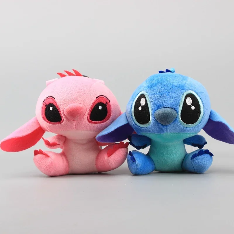 

 10Pcs/Lot Cute Cartoon Lilo and Stitches Small Pendant Plush Toy,4" 10CM Kawaii  Plush Keychain Kids Best Chirstmas Gift Toys