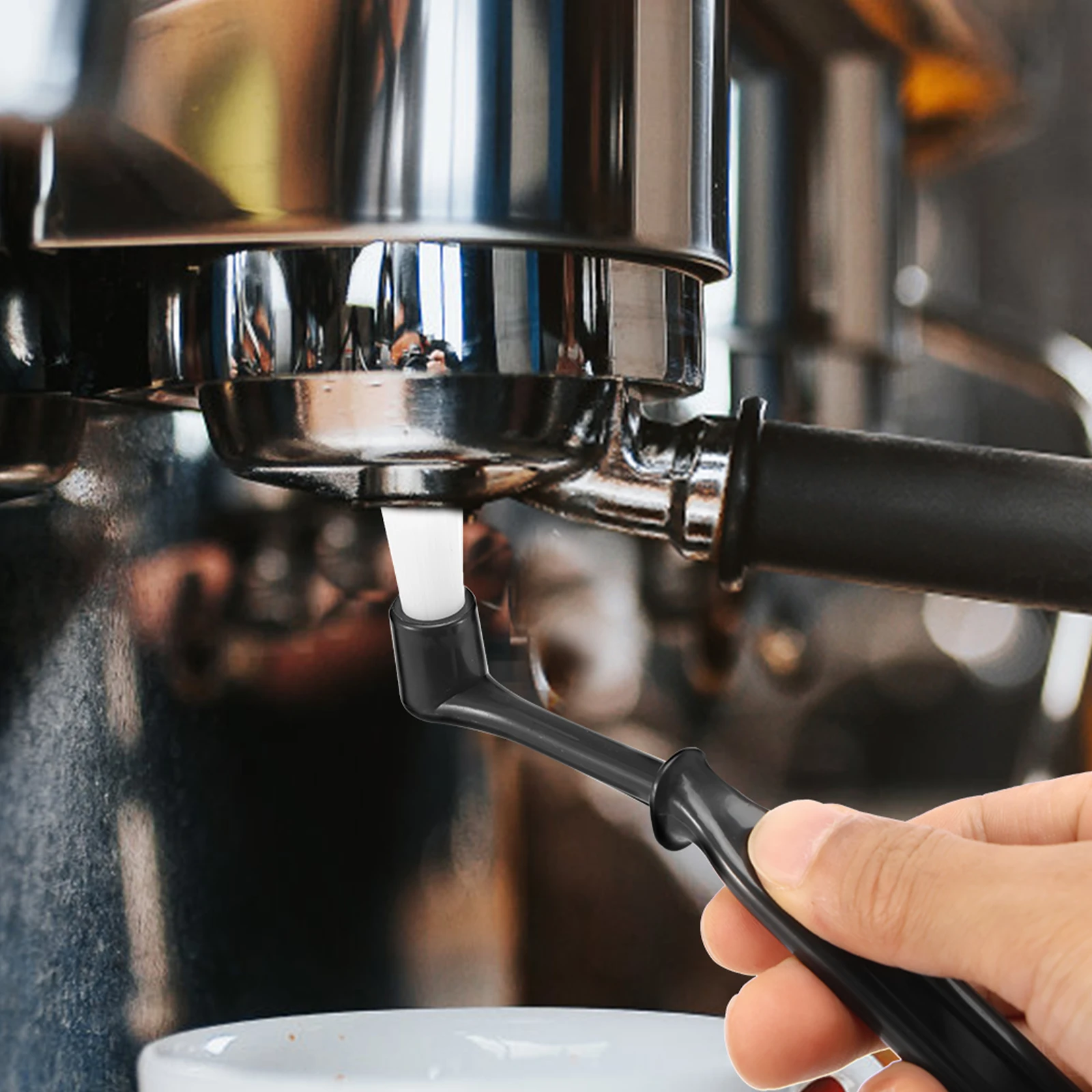 5 قطعة مجموعة فرشاة القهوة مع شعيرات النايلون عالية الكفاءة متعددة الاستخدامات ماكينة إسبريسو تنظيف فرشاة للمنزل المطبخ أداة باريستا