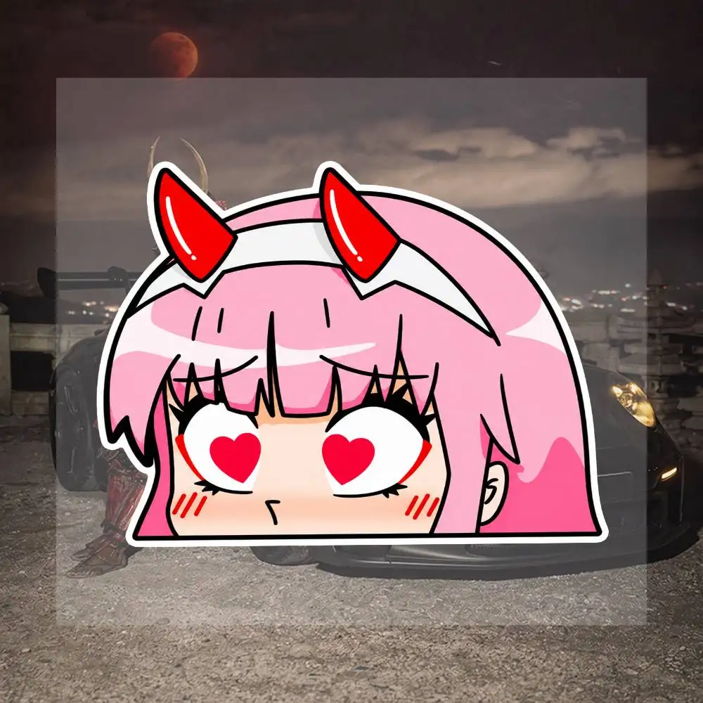 Cute Anime Girl 16cm Sticker Pack Street Style Graffiti Decals Waterproof Vinyl Stickers For Helmet Laptop Car