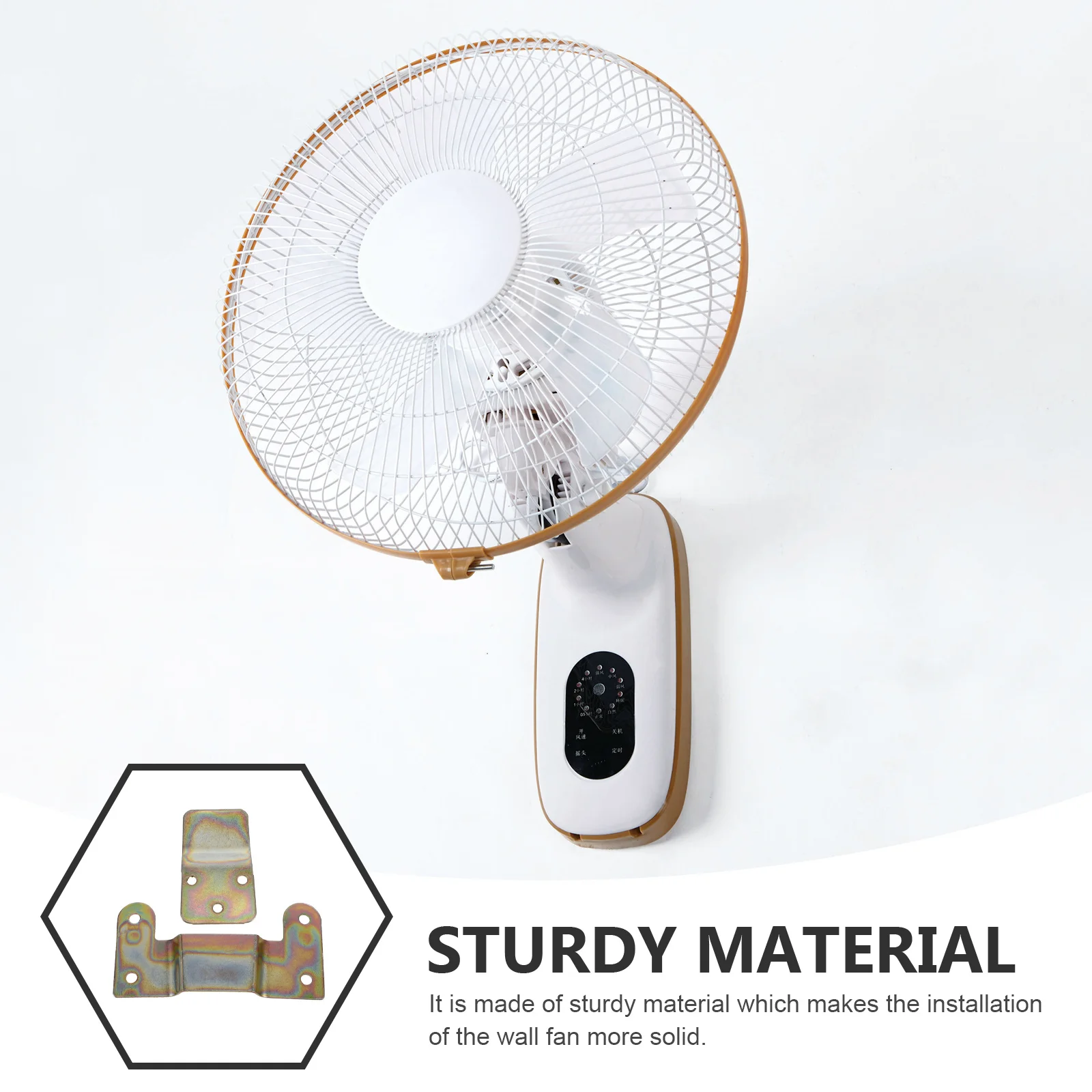 1 комплект, настенный монтажный кронштейн для вентилятора, крючок для железной пластины для безопасной установки, гаражи, мастерских, прочное подвесное оборудование для вентиляторов