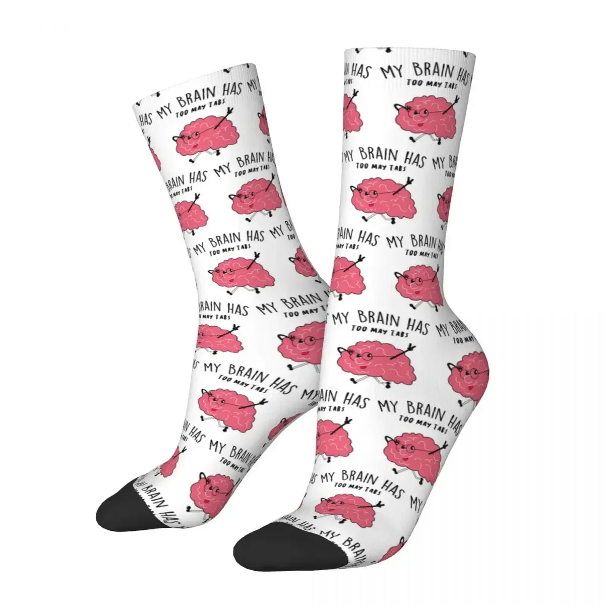 Brain Tabs Socks Harajuku High Quality Stockings All Season Long Socks Accessories for Man's Woman's Birthday Present