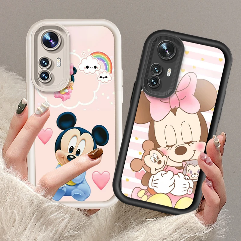 

Disney Mickey Mouse Baby Cute For Xiaomi 12T 11 Lite Poco F5 F4 F3 F2 M3 Pro X5 X4 X3 GT 4G 5G Eye Ladder Cover Capa Fundas