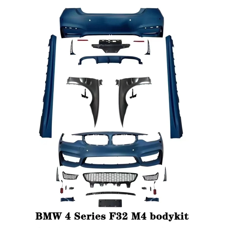 Dream Garage For 4 Series F32 F36 2014-2020 Car Conversion Body Kit New PP+ABS Material 100% Fitment Facelift M4 Style Hood Fend