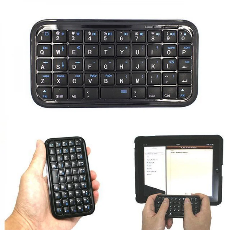 Portátil sem fio Bluetooth Mini teclado, adequado para dispositivos portáteis e uso multi-sistema