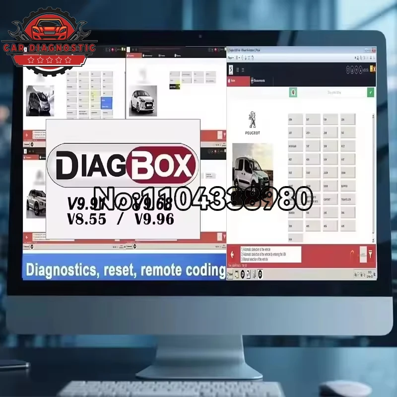 2025 New Full Update Diagbox V9.96 V9.91 V9.68 V8.55 Lexia3 PP2000 Diagnostic Tool for Citroen Peugeot up to 2022