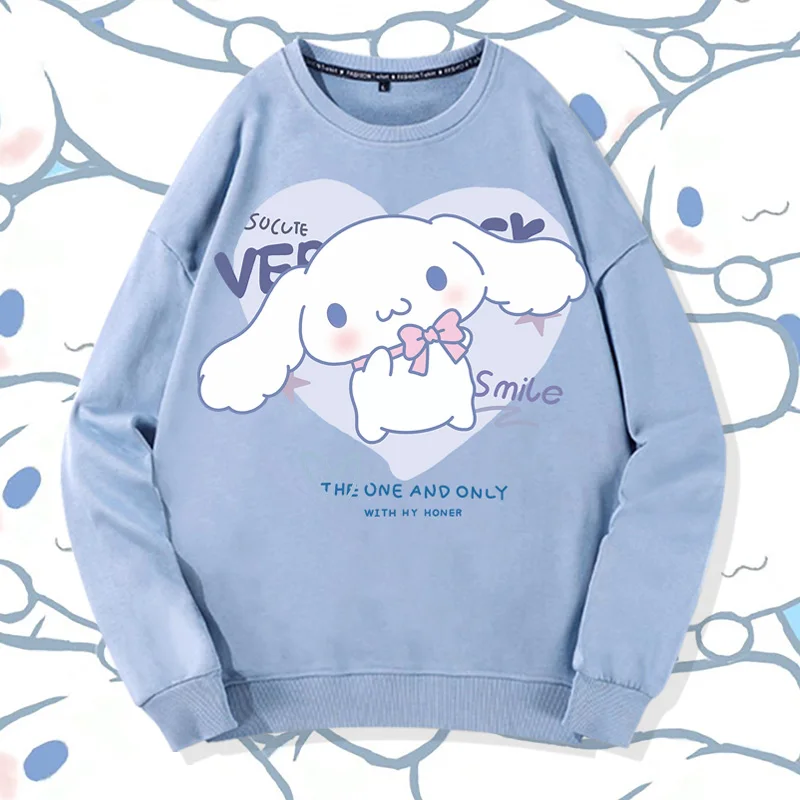 Sanrio Co branded Sweater Women's 2023 New Round Neck Coat Autumn HelloKitty Jade Guigou Kuromi Clothes