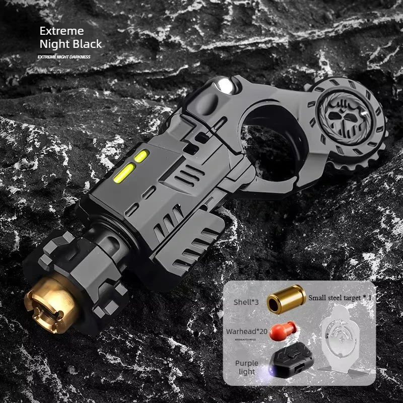 

Реалистичный игрушечный пистолет из металлического сплава с выбросом гильз для снятия стресса, веселой стрельбы, сенсорных игр, EDC-гаджет для офисного стола, подарок для мальчиков