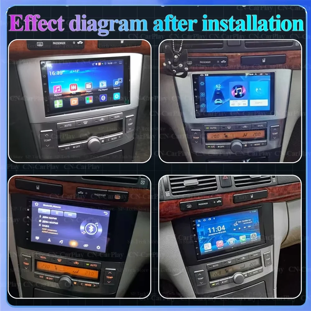 7Inch Wireless Carplay 5G For Toyota Avensis T25 2002 2003 2004 2005 2006 2007 2008 GPS Navigation Car Radio Multimedia Player view 3