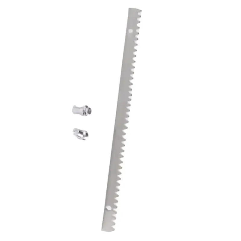 【HOT A69Z!】Metallic Zipper Gear Rail Rack For Sliding Gate Motor, Galvanized Steel, 50CM Per Piece With Screws
