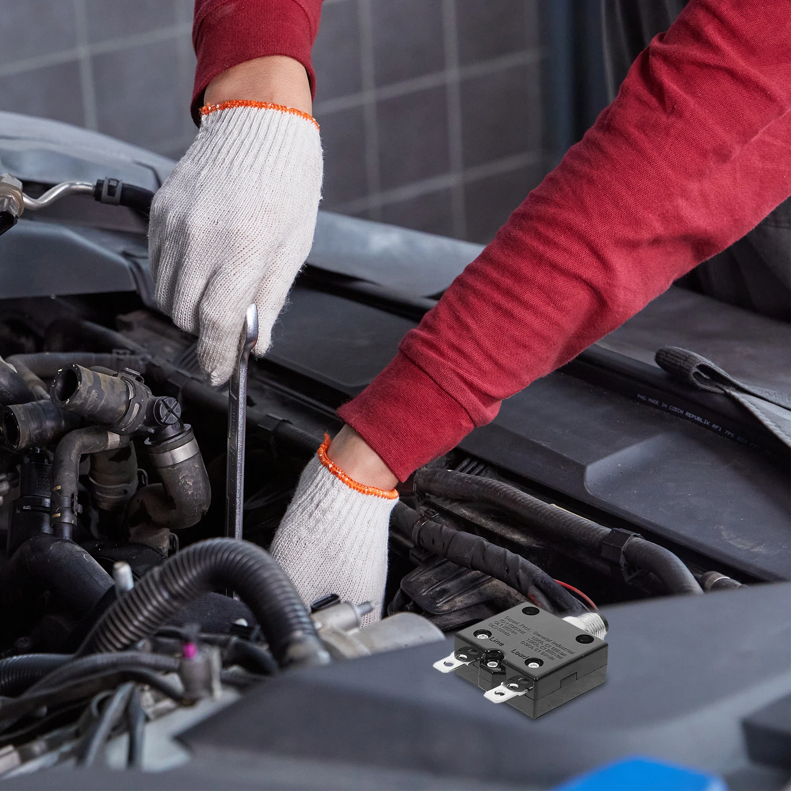 

Manual Reset Protector 25A Circuit Breaker Electric Leakage Miniature AC Disconnect Overload Devices Thermal Auto Reset Car