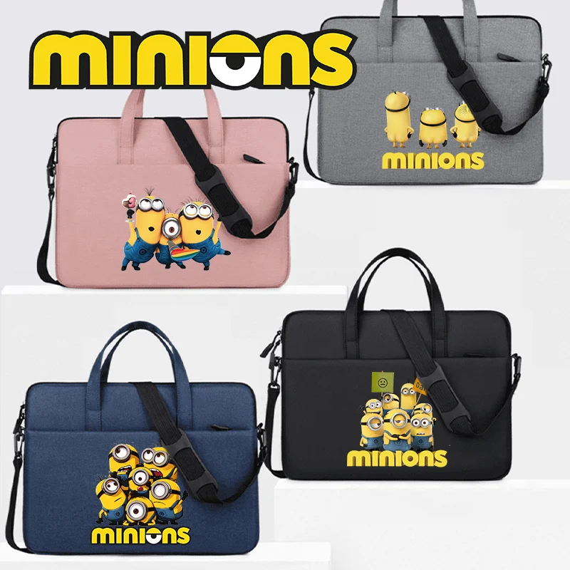 

Cartoon Minionses Laptop Bag Anime Character Large-capacity Lightweight Portable Storage Handbag 2026 New Outdoor Fashion Gifts