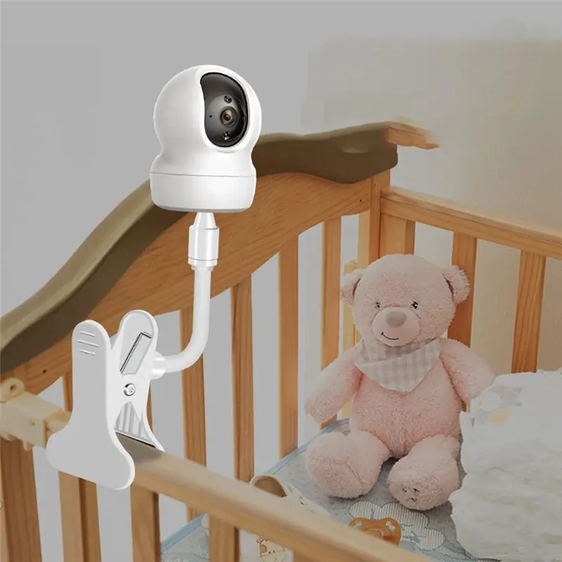 [LXYA68Z!] Baby Monitor Camera Holder Stand Portable Flexible Clamp Mount Webcam Punch-Free Bendable Bracket Base