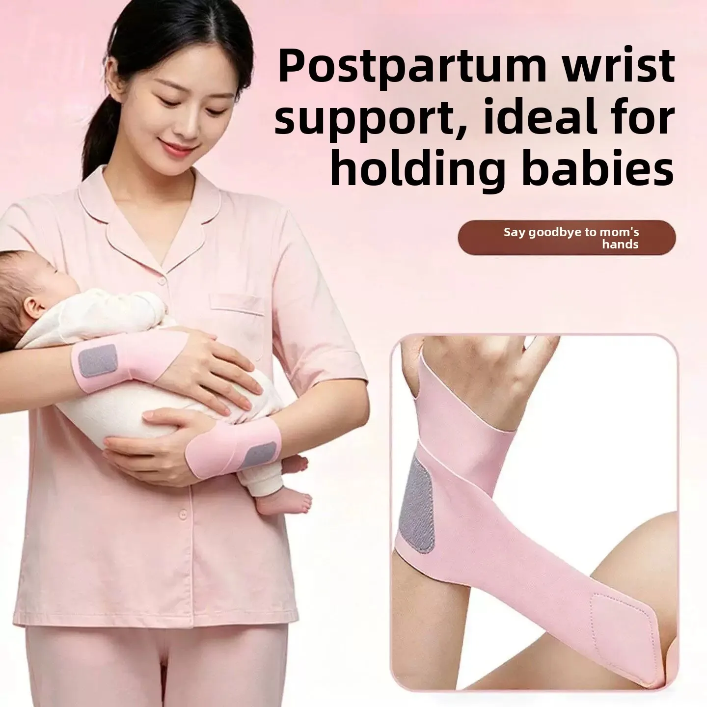 Fall Season Maternity Wrist Support Thin Nursing Gloves Mommy Baby Holding Caring Hand Wrist Cover Wrist Bracelet
