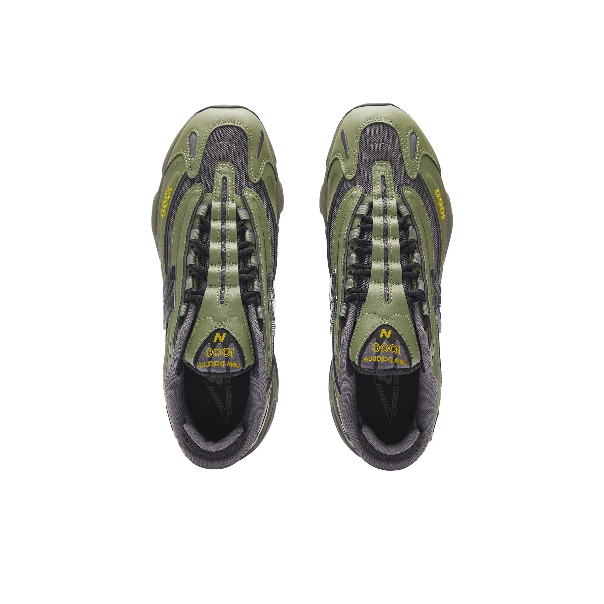 New Balance NB 1000 - حذاء جري كاجوال منخفض القطع للرجال والنساء، لون أخضر عسكري