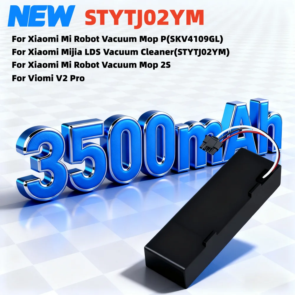 

STYTJ02YM Rechargeable Battery 14.4V3500mAh Compatible for Xiaomi Mijia LDS Mi Mop 2S for Haier JX37 Vacuum Cleaner Battery