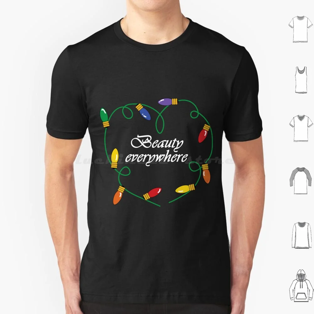 Christmas Time Is Here-Beauty Everywhere T Shirt 6xl Cotton Cool Tee Christmas Christmas Lights Christmas Songs Lyrics Knotts