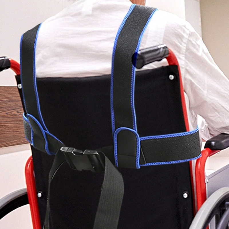 

Ergonomic Wheelchair Belt Adjustable Elastic Strap Nonslip Waist Harness