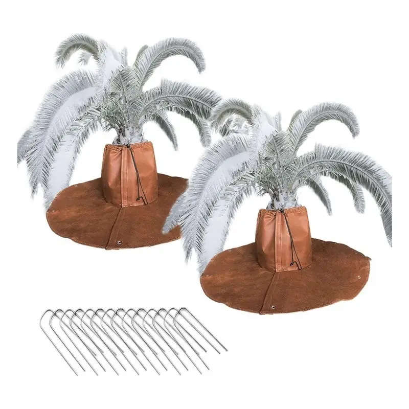 BAAJ-2 Pack Winter Protection For Palm Trees Root - Palm Root Protection Bag, Thermal Plant Cover Protector With Drawstring