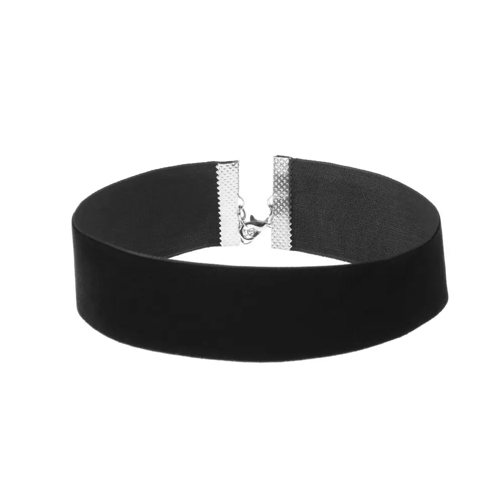 Statement Jewelry Retro Classic Vintage Black Ribbon  Velvet Choker Gothic