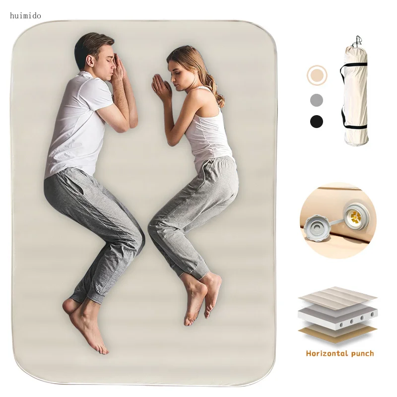 Self-inflatable camping sleeping mat Comfortable sponge mattress Thickened inflatable mattress Camping tent cheese mat