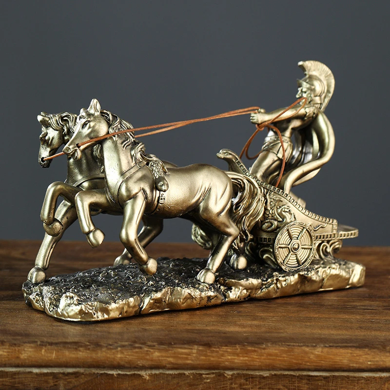 Vintage Roman Chariot Sculptur - огляд і ціна Art Craft Horse