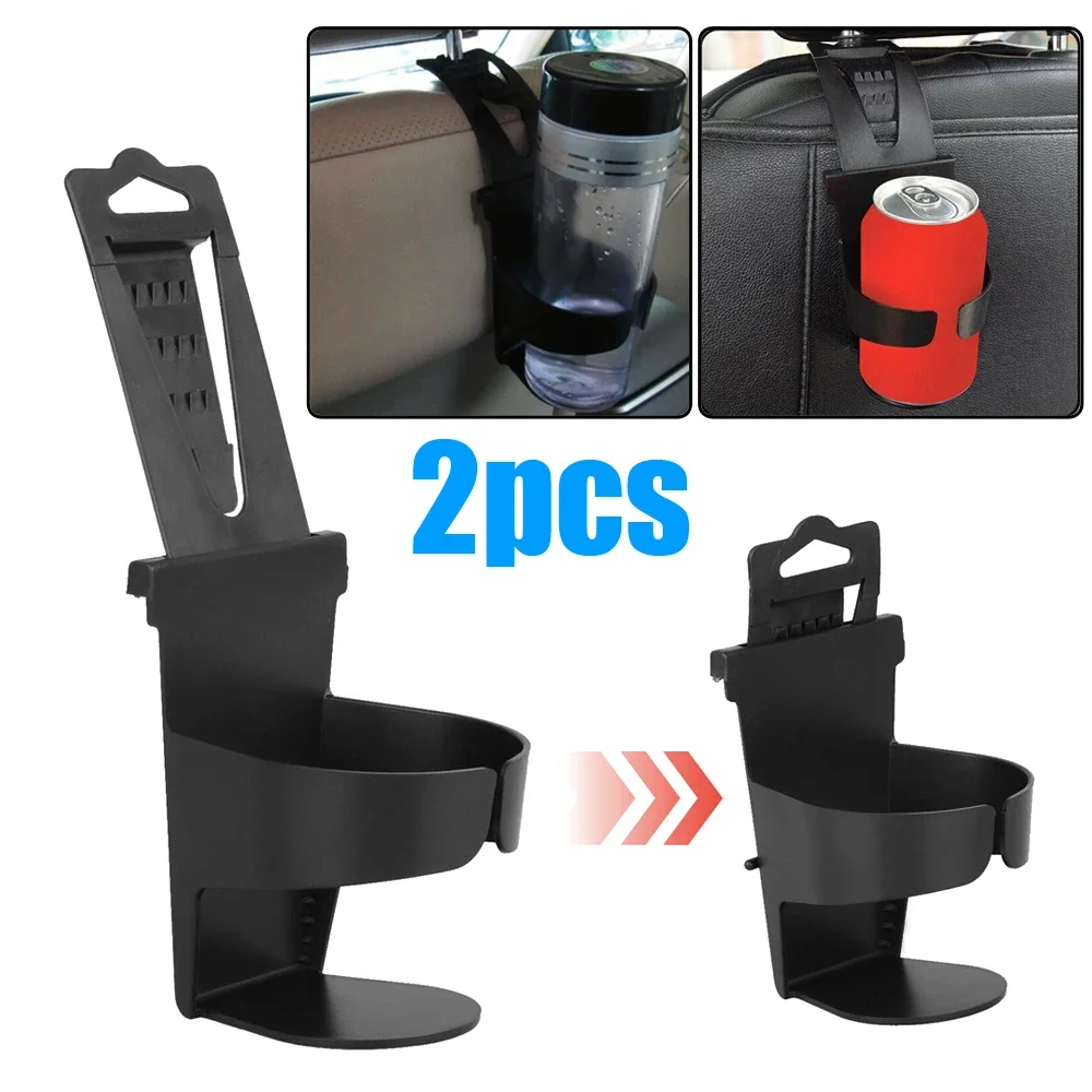 

2pcs Black Universal Car Mounted Multifunctional Cup Holder Car Bracket NonSlip Auto Water Cup Holder Car Interior Accessories