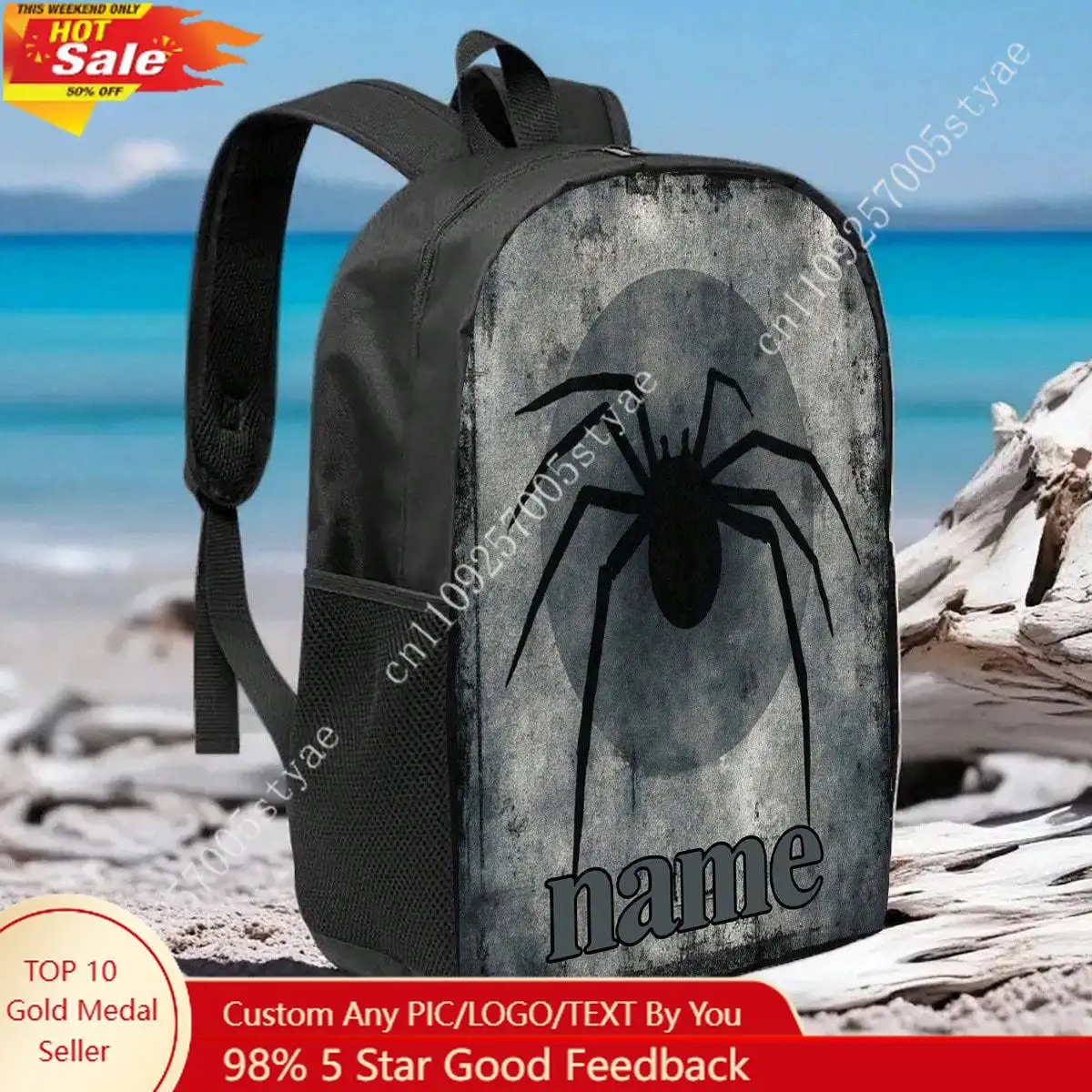 

17in Spider Backpack Can Custom Name Bookbag Large Capacity Bag Cosplay Laptop Backpacks Lightweight Schoolbag Useful Packs