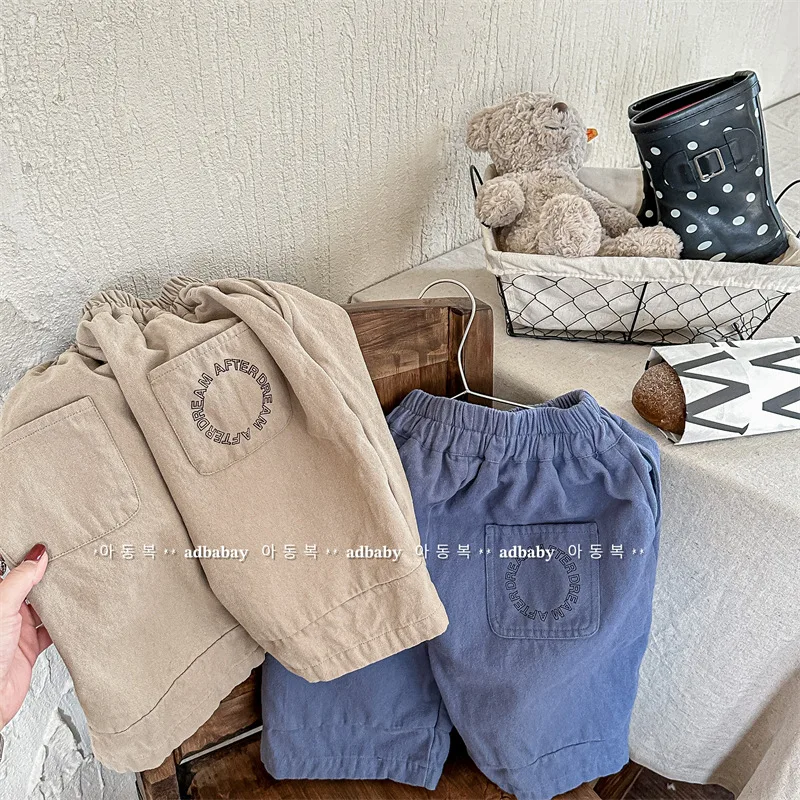 2024 Spring New Children Casual Pants Loose Girls Harem Pants Boys Wide Leg Trousers Kids Loose Pants Baby Clothes