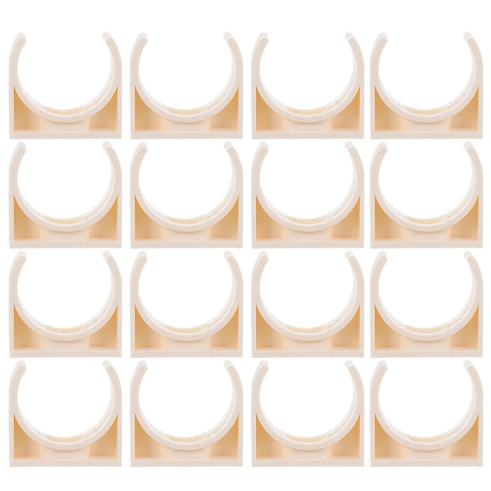 

40pcs Plastic Pipe Clamps 25Mm U-Shaped Tubing Clamps For Pvc Metal Pipes Electrical Conduits Water Support Hangers Clamp Tools