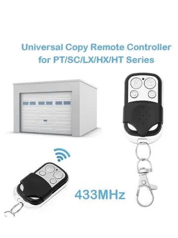 Universal 4 Buttons Garage Door Opener Remote Control 433MHZ Clone Fixed Learning Rolling Code Duplicator Garage