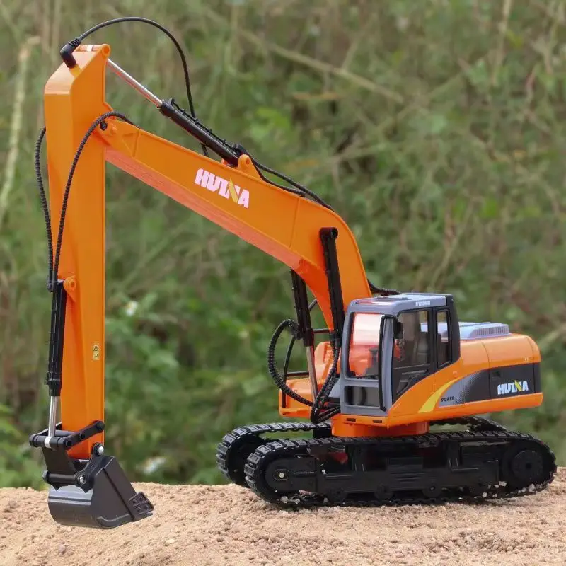 【In Stock】Hot Huina 1551 Remote Control Excavator1:14 Alloy Long Arm Excavator Boy Electric Toy Engineering Vehicle Model Toy