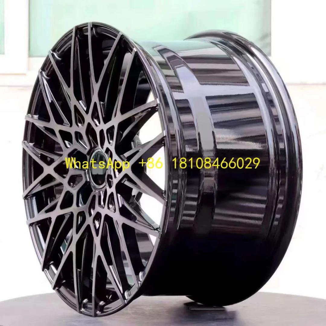 

19/20 Inch for S8 Tw Wheels T8 Gloss Black Blue Milled 20x10 Forged Aluminum Alloy PCD 5-112 Wheels New Condition 4pcs