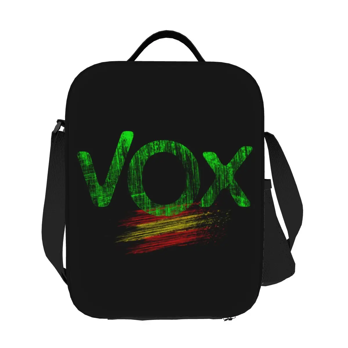 

Изготовленная на заказ сумка для обеда с логотипом Испании Vox для мужчин и женщин, холодильник, термоизолированные ланч-боксы для детей, школы