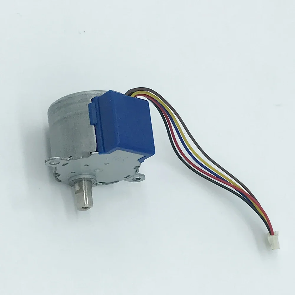 Mini 24mm Stepper Motor 24BYJ DC 5V 4-phase 5-wire Stepper Motor Long Shaft Small Deceleration Stepper Motor Gearbox with Wire