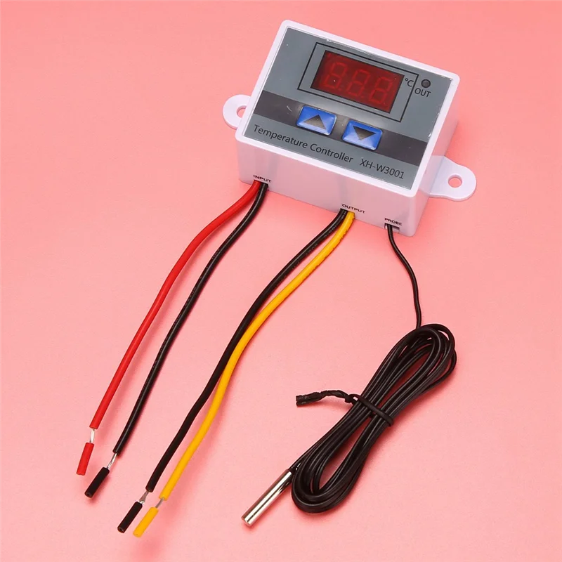 BHBD-3X 220V Digital LED Temperature Controller 10A Thermostat Control With Switch Digital Display Incubation Controller
