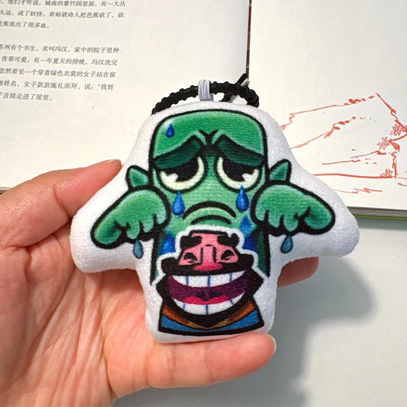 Брелок для ключей с голосовыми куклами, игра Clash Royale Goblins And King Voice, подвеска с выражением, сумка, подвески, детские милые подарочные игрушки для фанатов